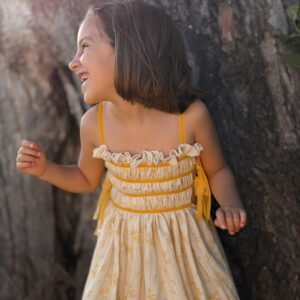 Vestido Orquídea Amarillo Limón de Hija