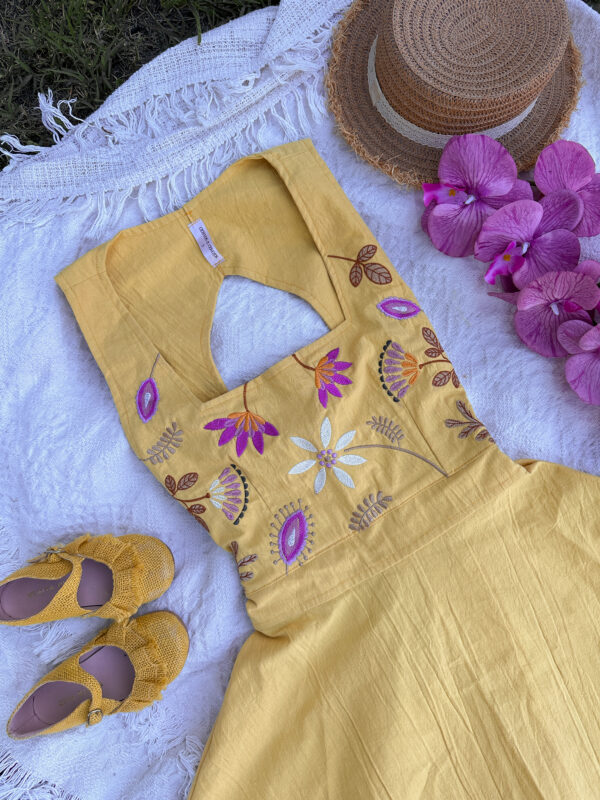 Vestido Natal Amarillo Mom