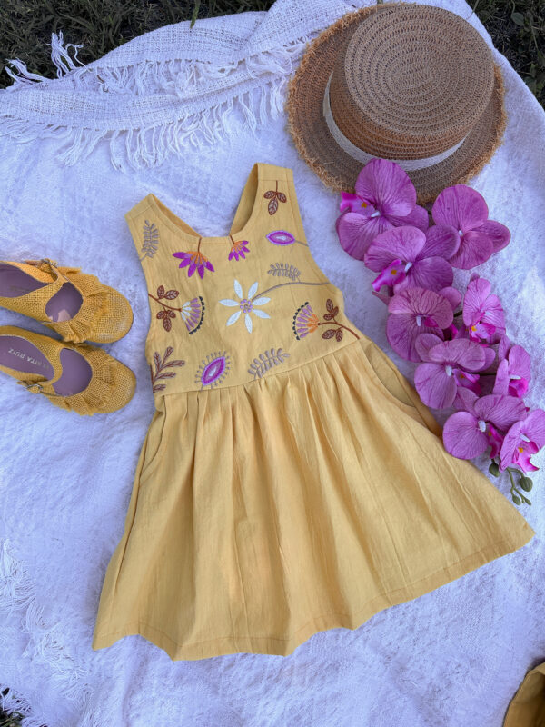 Vestido Natal Amarillo Hija