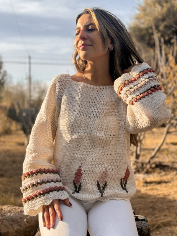 Sweater Tulipan Mom (por encargo)