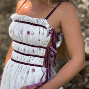 PREVENTA Vestido Orquídea Púrpura Mom