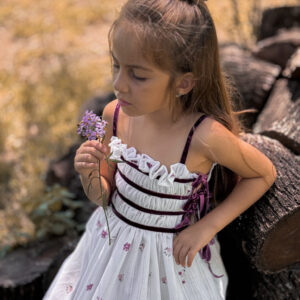 PREVENTA Vestido Orquídea Púrpura de Hija