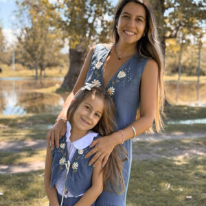 Chaleco Indian Azul Mom