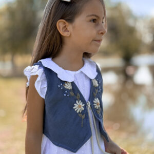 Chaleco Indian Azul Hija